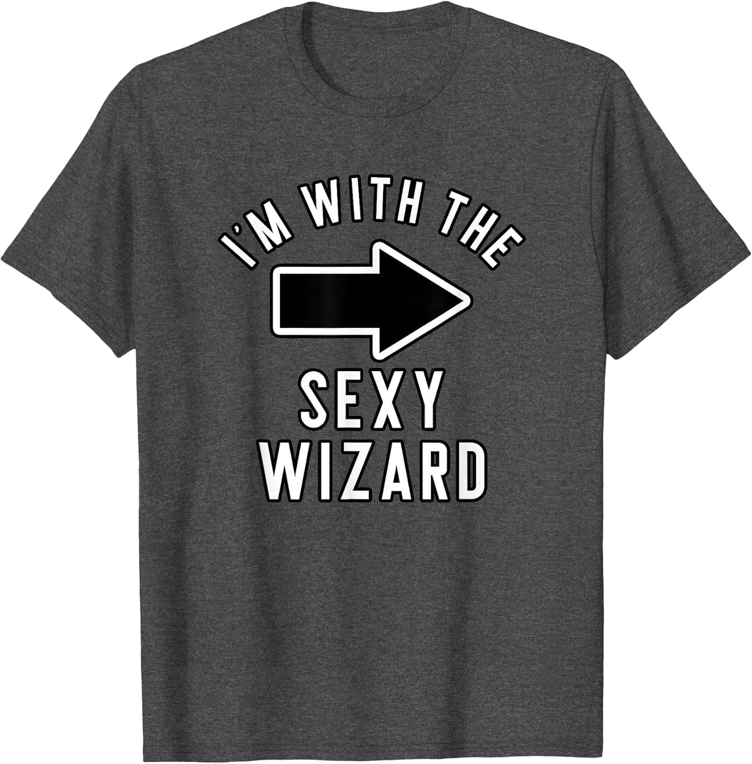 Couples Halloween Costume Shirts I'm with The Sexy Wizard
