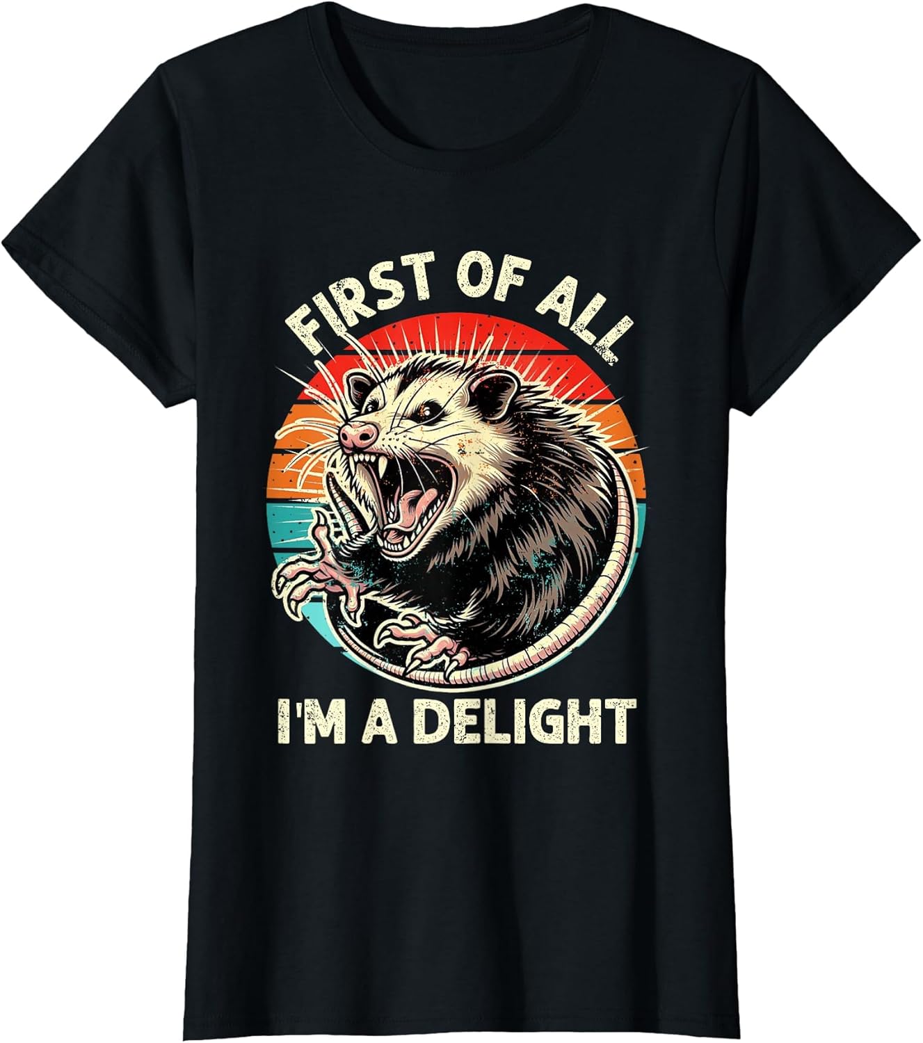 First of All I'm A Delight Sarcastic Possum Angry Opossum
