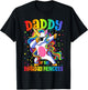 Dad of The Birthday Princess Shirt Men Dab Unicorn Dad