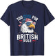 Too Cool for British Rule Bald Eagle 4th of July USA