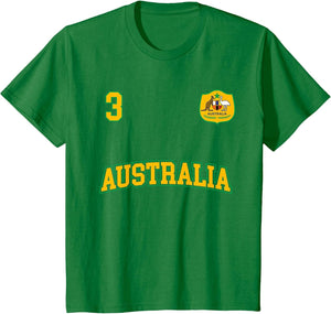 Australia Soccer Shirt No. 3 (+Back) Australian Sports Team