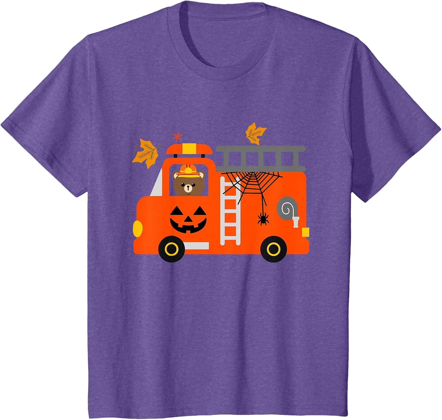Pumpkin Fire Truck Halloween Toddler Boys Fall Funny Baby