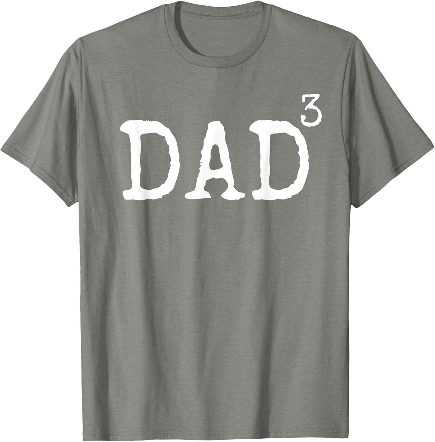 Funny Triplet Dad Gift Father of 3 Joke Dad Cubed