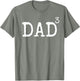 Funny Triplet Dad Gift Father of 3 Joke Dad Cubed
