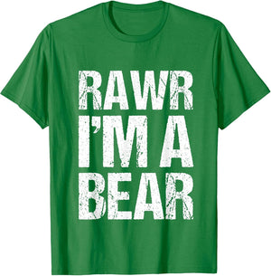 Rawr I'm A Bear Costume Funny Easy Animal Halloween