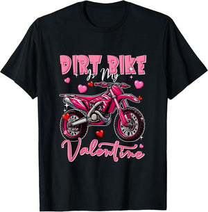Dirt Bike is My Valentine Skeleton Sunglasses Hearts Biker