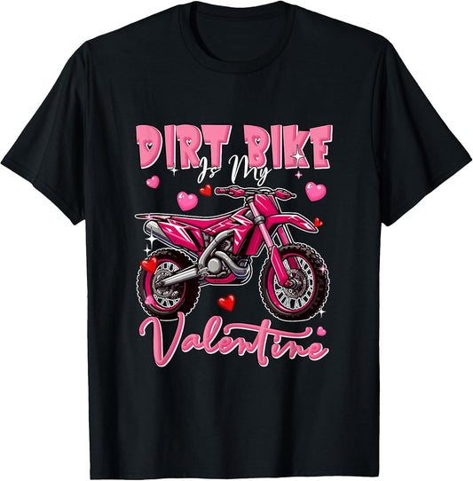 Dirt Bike is My Valentine Skeleton Sunglasses Hearts Biker