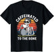 Caffeinated to The Bone Skeleton Coffee Funny Retro