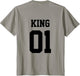 King Queen Jersey Shirts Matching Couple Outfits for Sports