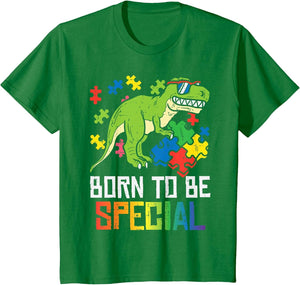 Kids Born Special Trex Puzzle Dino Boys Autism Awareness Toddler