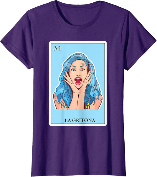 Latinas Gifts Spanish-Mexican Bingo Card - La Gritona