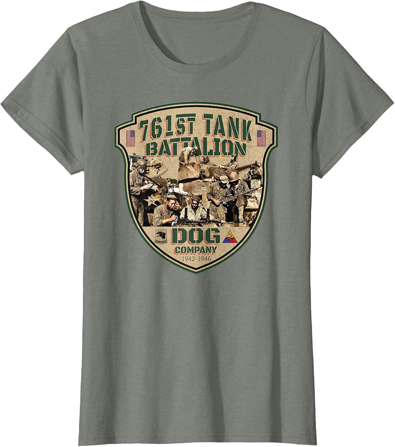 761st Tank Battalion Tribute Vintage Dog Company WW2 Heroes