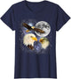 Three Bald Eagle Moon Meme Funny American Bird Eagles Lover