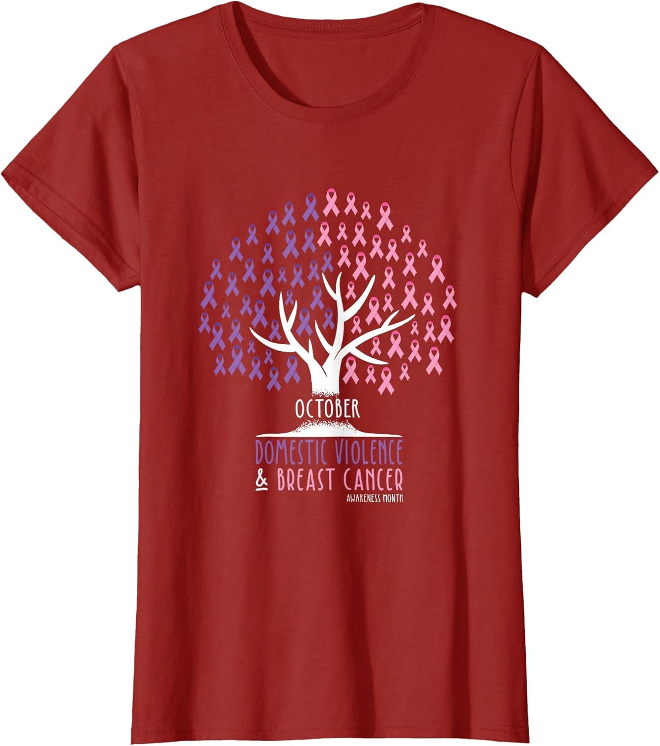 Ribbon Tree - Breast Cancer and Domestic Violence Awareness