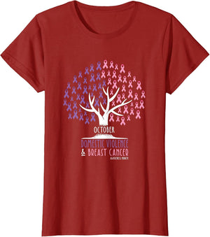 Ribbon Tree - Breast Cancer and Domestic Violence Awareness