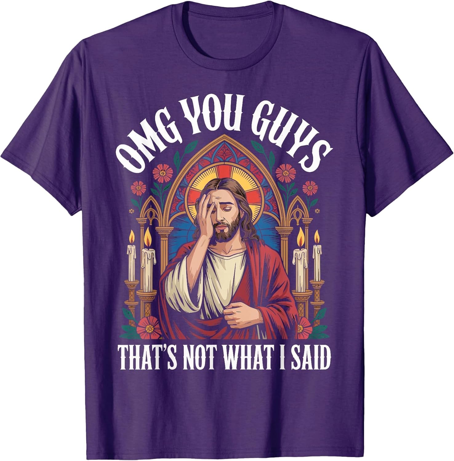 OMG You Guys I Never Said That Shirt Funny Jesus Gothic