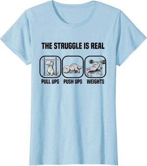 T Rex Dino The Struggle is Real Gym Workout T Rex Dinosaur