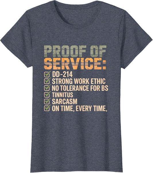 Proof of Service DD-214 Tinnitus Strong Work, Ethic Military
