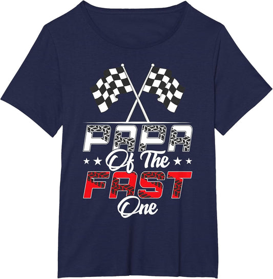 Papa of The Fast One First Birthday Racing Car Family