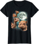 Three Camels Moon | 3 Dromedary Camels Under A Desert Moon
