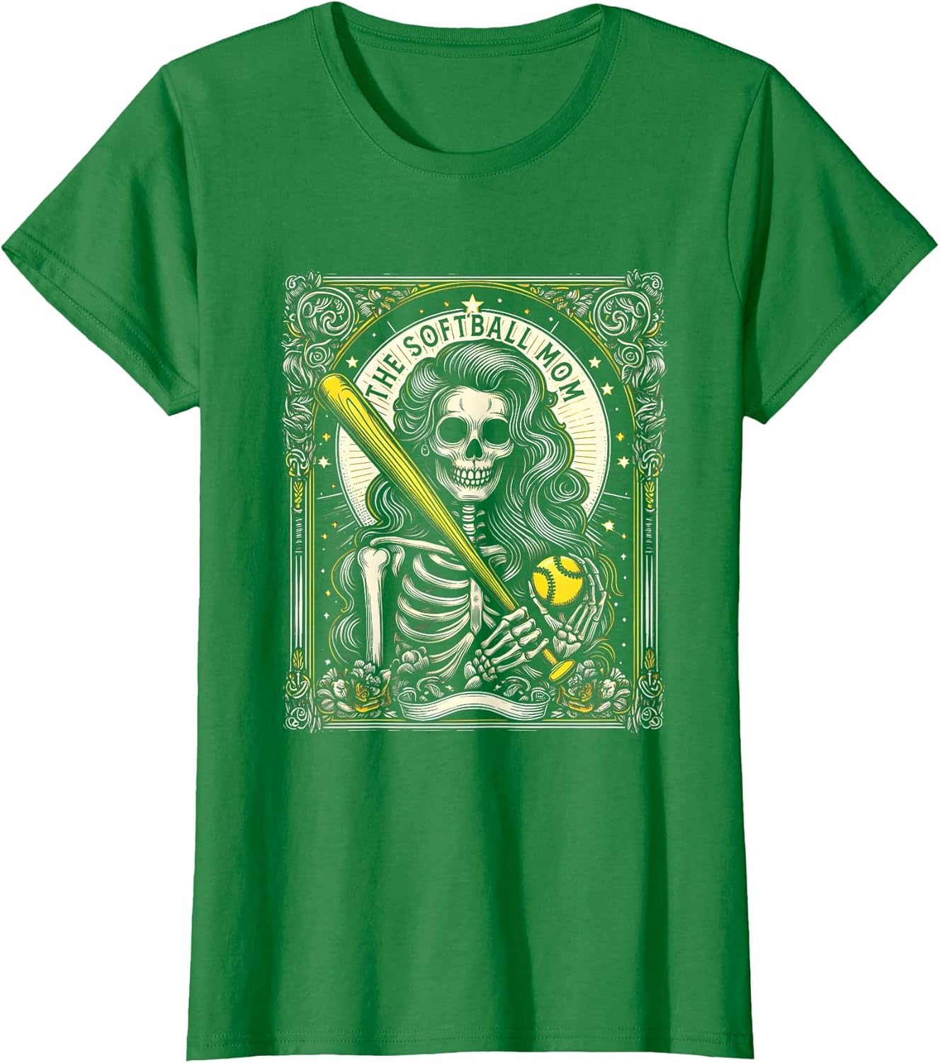 Softball Mom Tarot Card Skeleton Softball Mama Mothers Day