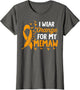 I wear Orange for My Memaw Shirts Kidney Cancer