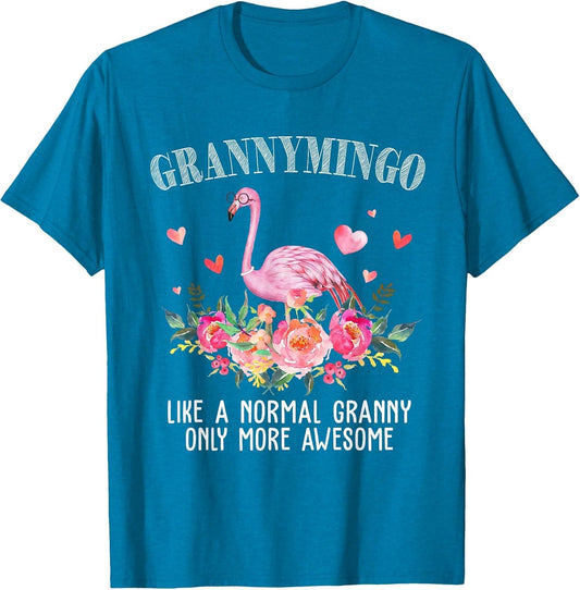 Flamingo Grannymingo Like a Normal Granny Gift Funny Grandma