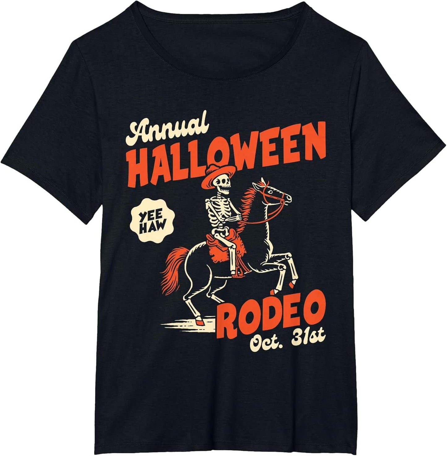 Halloween Rodeo Horse Western Cowboy Fall Autumn Skeleton