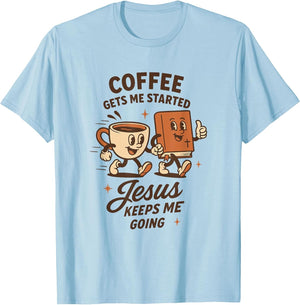 Coffee and Jesus Retro Christian Faith Based Coffee Lover