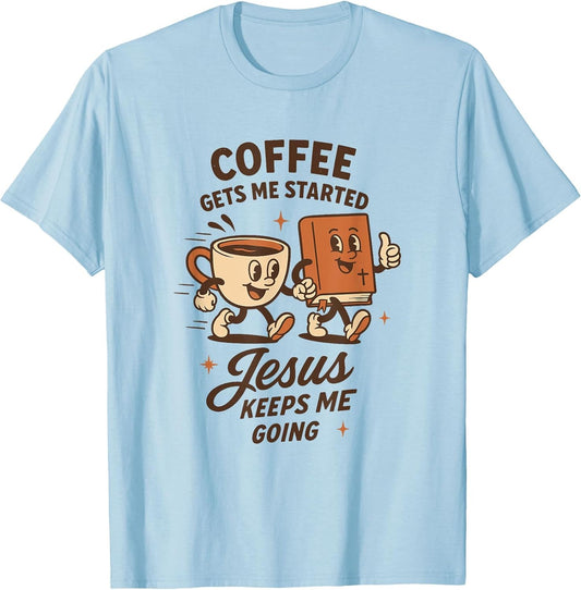 Coffee and Jesus Retro Christian Faith Based Coffee Lover