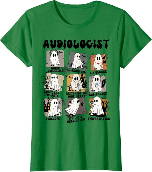 Audiologist Halloween Ghosts Audiology Therapist