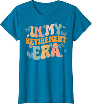 Groovy Floral in My Retirement Era Funny Women Retired Retro