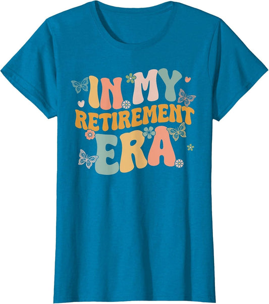 Groovy Floral in My Retirement Era Funny Women Retired Retro