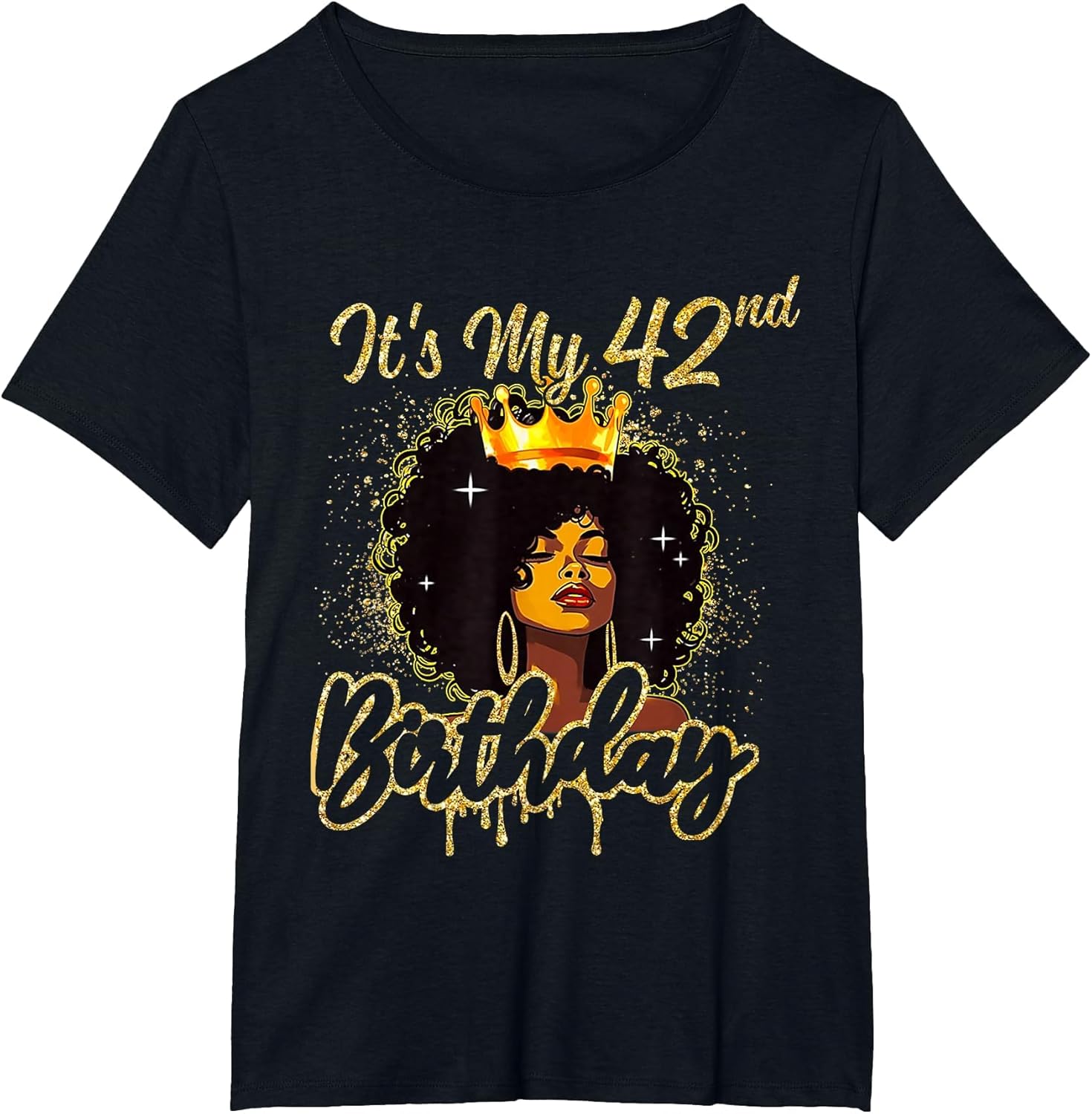 It's My 42nd Birthday Queen 42 Years Old Crown Gold Women