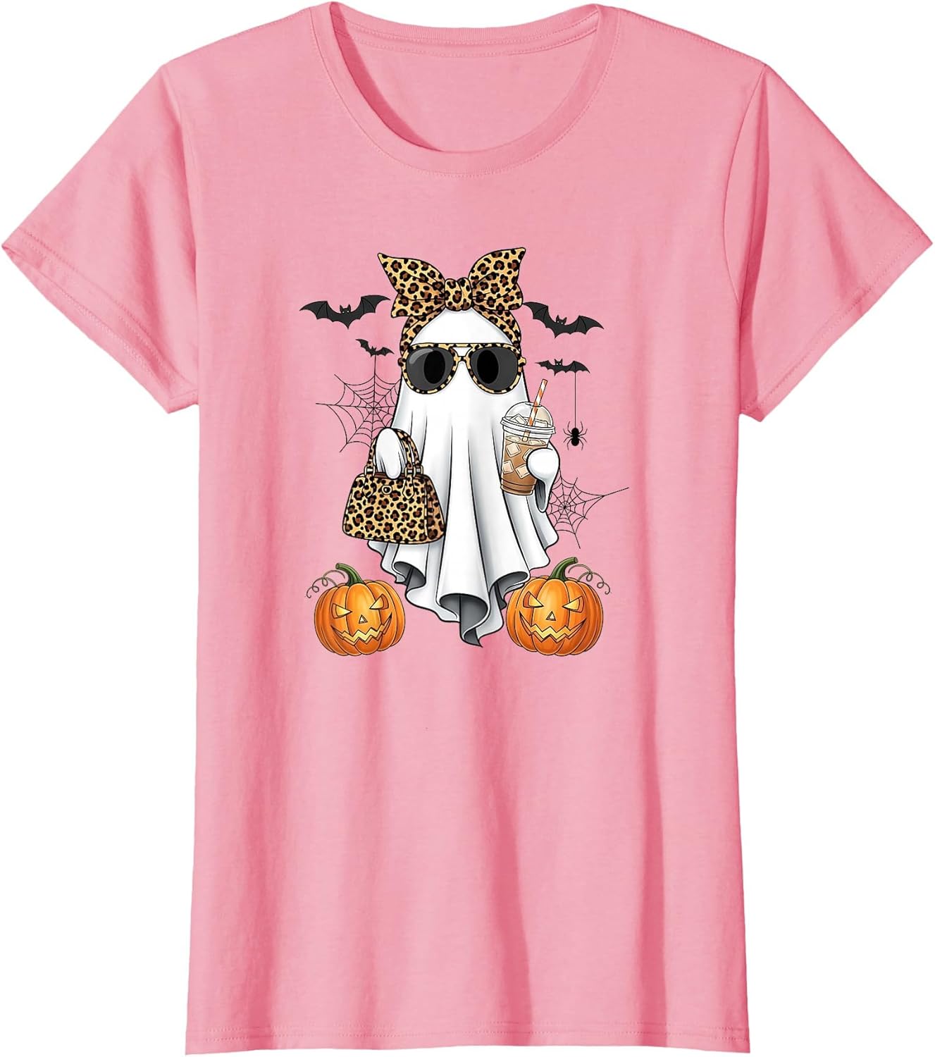 Fancy Leopard Ghost Girl Coffee Halloween Style Bougie Woman