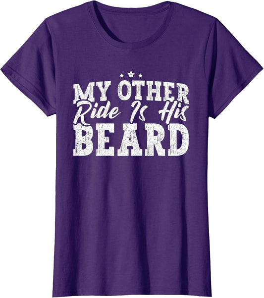 My Other Ride is His Beard Funny Motorcycle Lover Beard