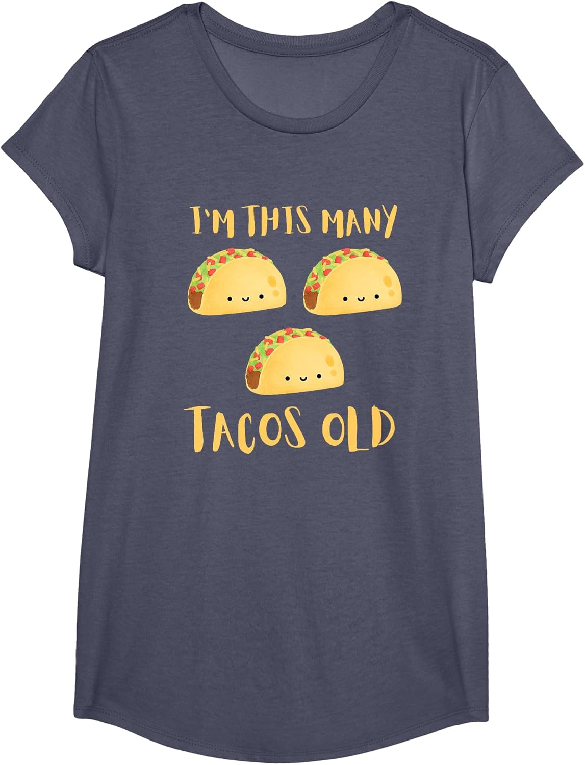 I'm This Many Tacos Old - 3rd Birthday 3 Years Old Bday