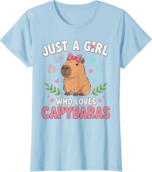 Just a Girl who Loves Capybaras Cute Capybara Lover