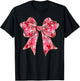 Cute Valentine Red Heart Coquette Bow Women Kids Girl
