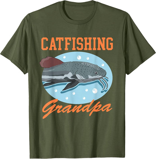 Catfishing Grandpa | Catfish Fisherman Catfishes Fishing