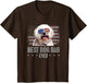 Bichons Frise Best Dog Dad Ever Retro USA American Flag