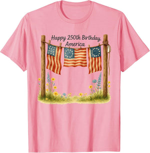 4th of July Patriotic America Flag Happy 250th Birthday