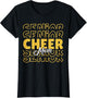 Cheerleading Senior Mom Cheer Mom Cheerleader Black Gold
