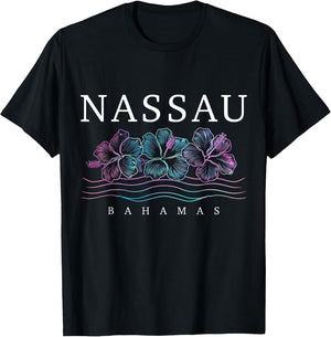 Nassau Bahamas Hibiscus Flowers Beach Surfer Souvenir