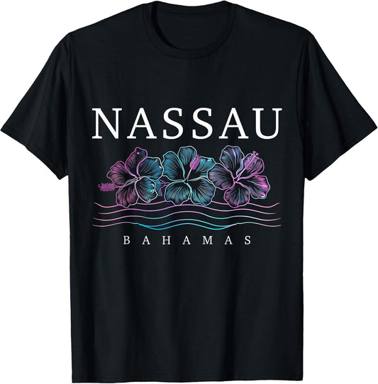 Nassau Bahamas Hibiscus Flowers Beach Surfer Souvenir