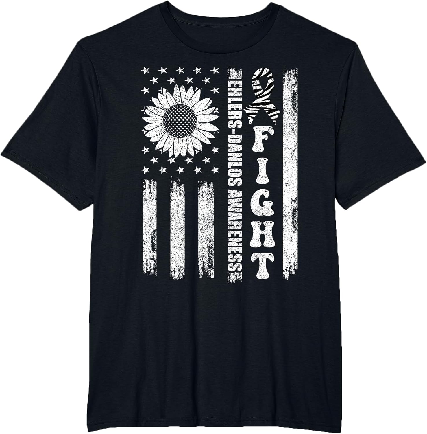 Fight Ehlers Danlos Awareness Shirts, American Flag EDS
