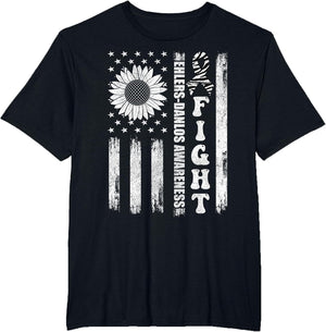 Fight Ehlers Danlos Awareness Shirts, American Flag EDS