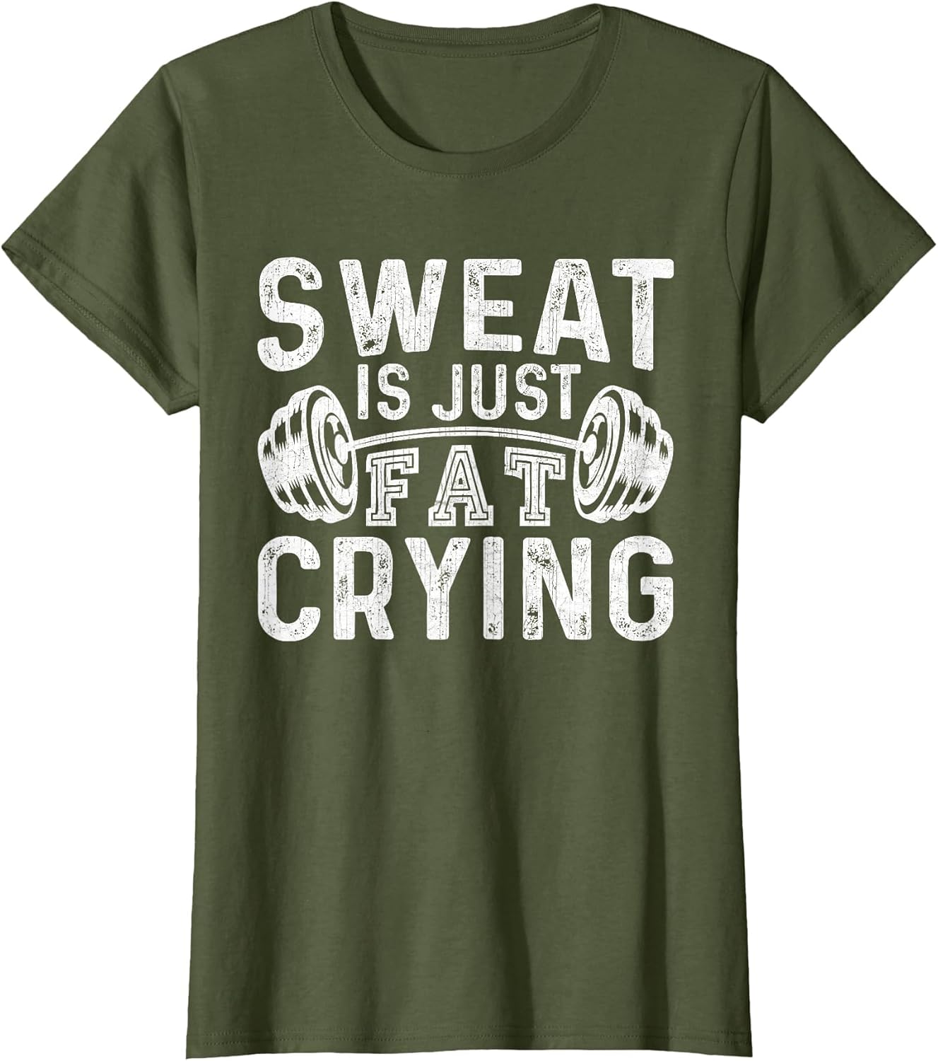 Funny Gym Workout Body Builder Sweat is Just Fat Crying