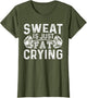 Funny Gym Workout Body Builder Sweat is Just Fat Crying