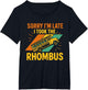 Sorry I’m Late I Took The Rhombus Funny Geometry Math Bus